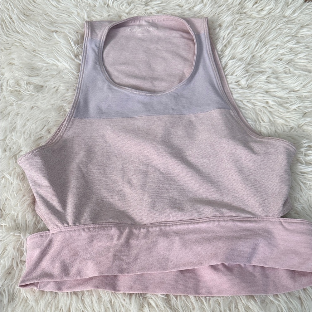 Outdoor Voices Light Pink Sports Bra